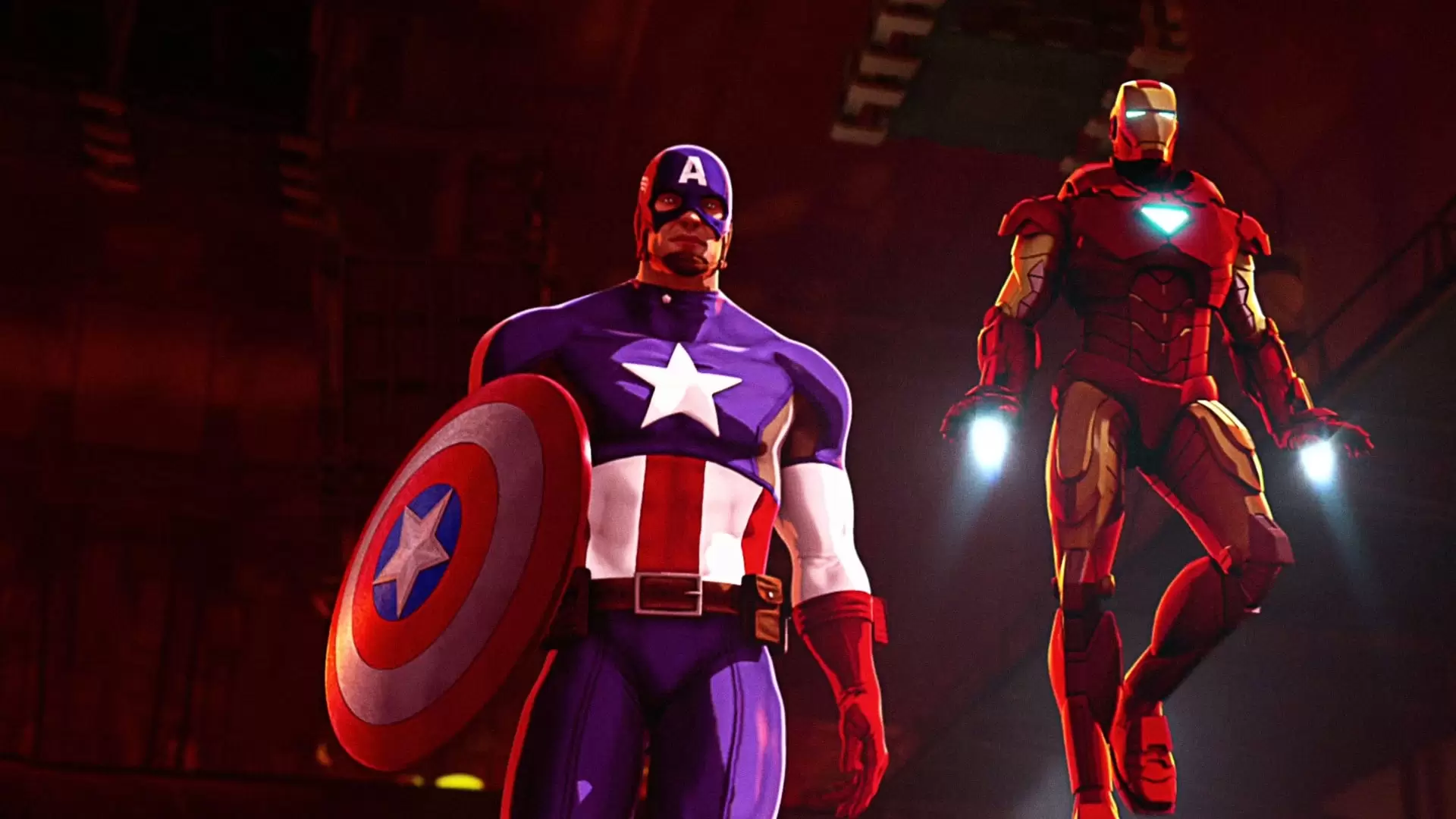 دانلود انیمیشن Iron Man and Captain America: Heroes United 2014 با زیرنویس فارسی