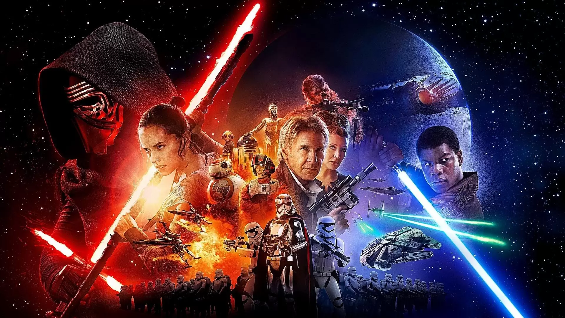 دانلود فیلم Star Wars: Episode VII – The Force Awakens 2015 (جنگ ستارگان: نیرو برمی‌خیزد) با زیرنویس فارسی و تماشای آنلاین