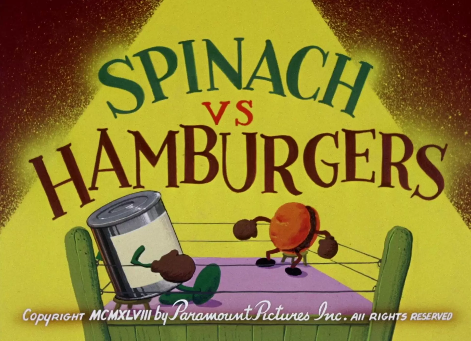 دانلود انیمیشن Spinach vs Hamburgers 1948 (اسفناج مقابل همبرگر)