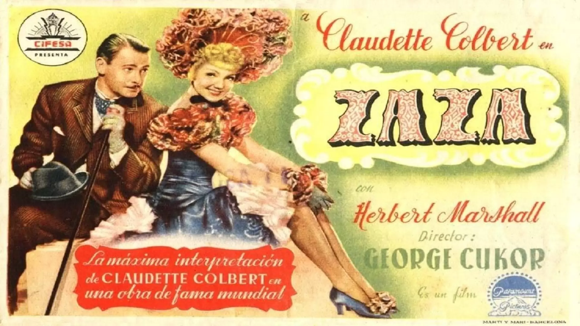 دانلود فیلم Zaza 1938 (زازا)