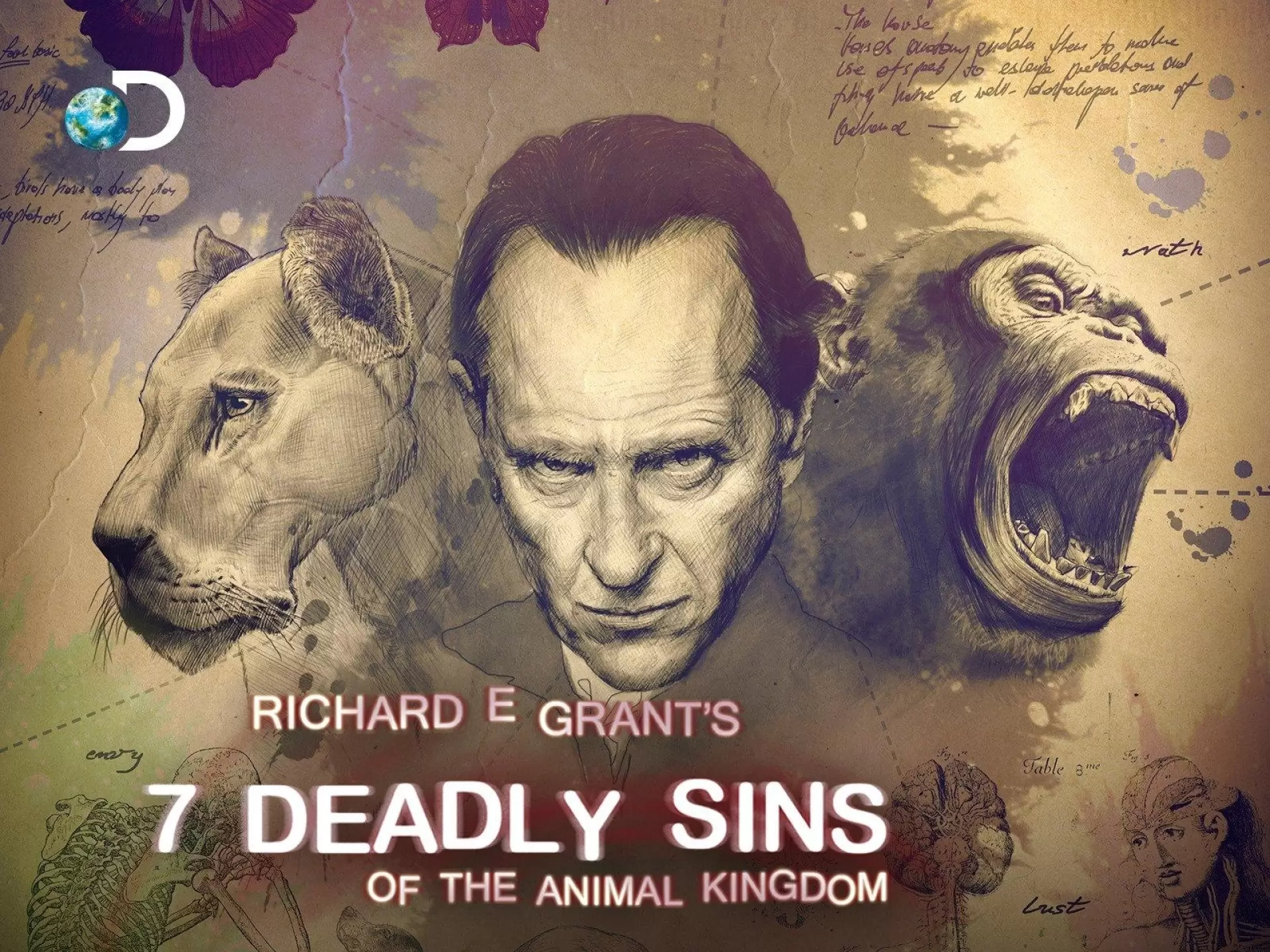 دانلود مستند Richard E. Grant’s 7 Deadly Sins of the Animal Kingdom 2015