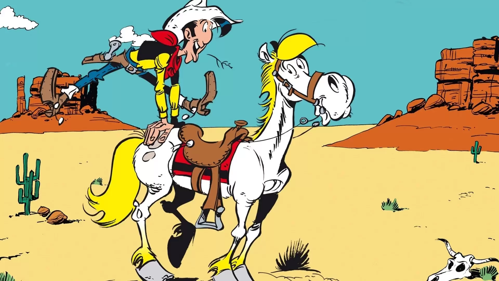 دانلود انیمیشن Lucky Luke: The Daltons on the Run 1983 (لوک خوش شانس و دالتون های فراری)