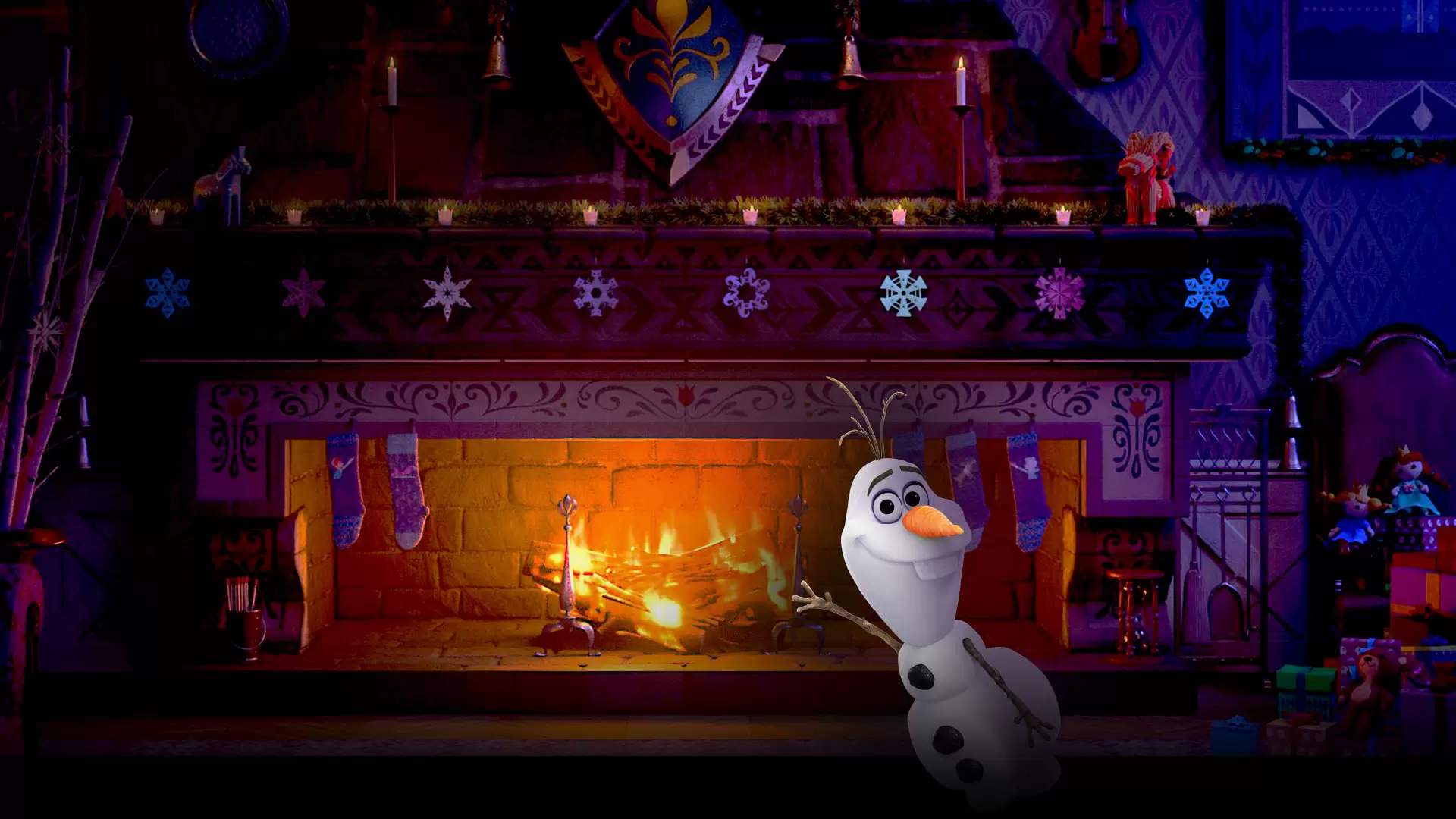 دانلود انیمیشن Arendelle Castle Yule Log 2019
