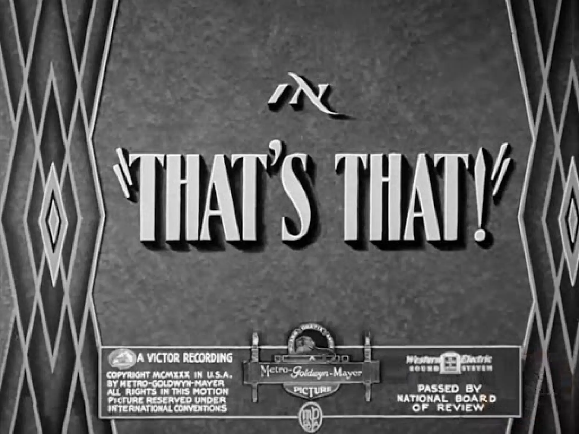 دانلود فیلم That’s That! 1938