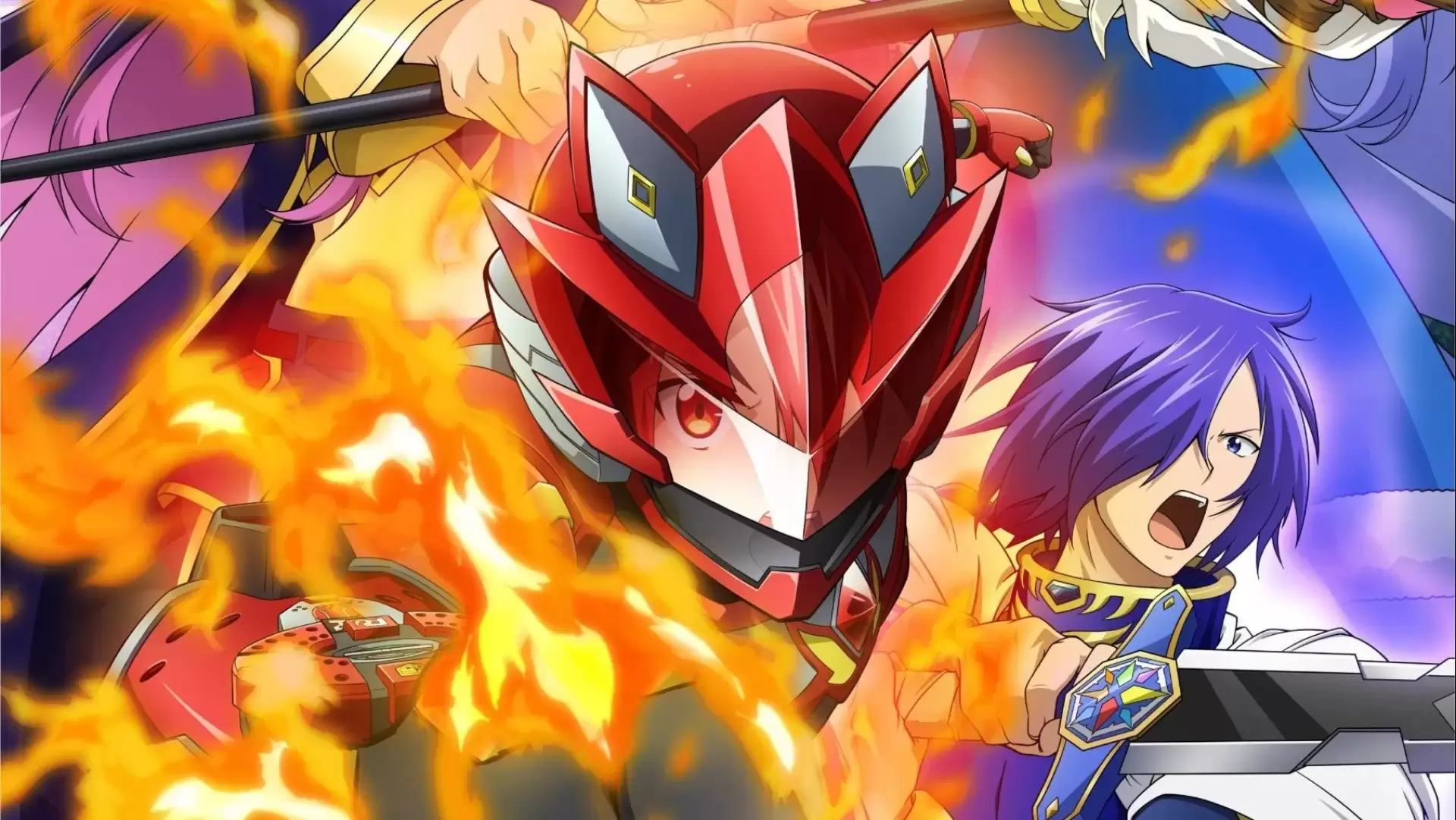 دانلود انیمه Sentai Red Isekai de Boukensha ni Naru (The Red Ranger Becomes an Adventurer in Another World) 2025