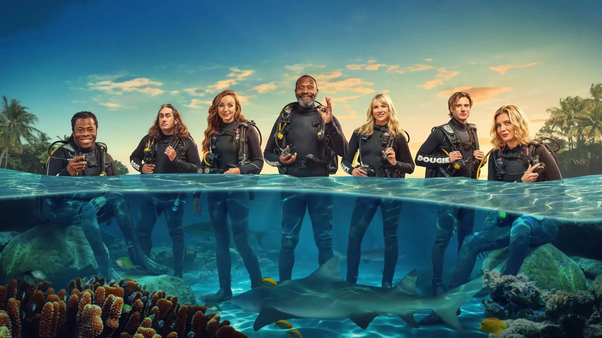 دانلود مستند Shark! Celebrity Infested Waters 2025