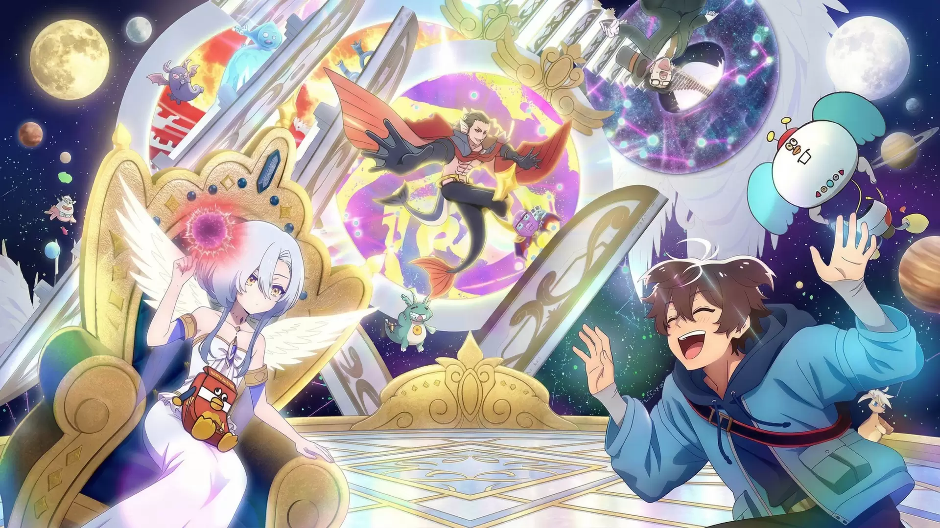 دانلود انیمه My Ribdiculous Reincarnation (Megami Isekai Tensei Nani ni Naritai Desu ka Ore Yuusha no Rokkotsu de) 2026