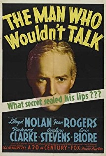 دانلود فیلم The Man Who Wouldn’t Talk 1940