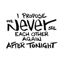 دانلود فیلم I Propose We Never See Each Other Again After Tonight 2020 (من پیشنهاد می کنم بعد از امشب دیگر هرگز یکدیگر را نبینیم)