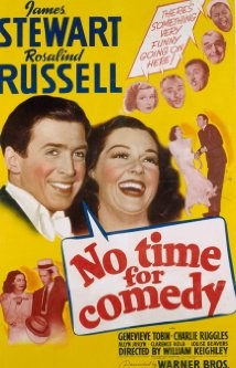دانلود فیلم No Time for Comedy 1940